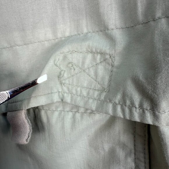 Cabela's Women's Hooded Rain Resistant Lined Zip Up Jacket, Size Medium, Sage - Picture 9 of 12